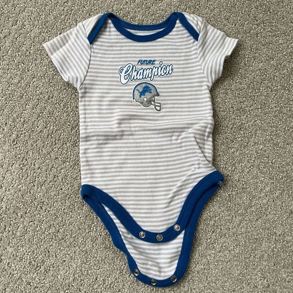 NWOT Detroit Lions NFL Baby Onesie Unisex Size: 3M